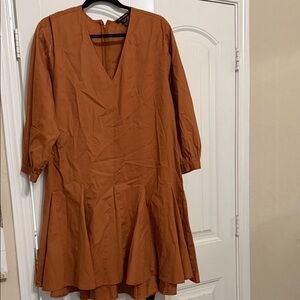 Elegant Brown Women's Dress